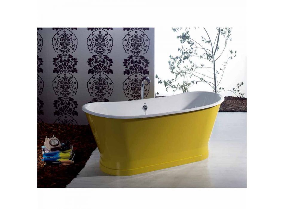 Bath färg gjutjärn fristående modern design Betty Viadurini