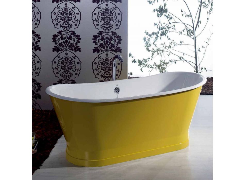 Bath färg gjutjärn fristående modern design Betty Viadurini
