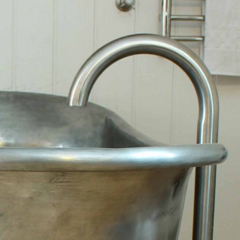 Badkar fristående kopparbadet färdigt i nickel Julia