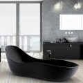 Lackat frittstående badkar, modern design, Wave