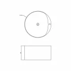 Rund frittstående design badkar tillverkat i Italien Cremona Viadurini