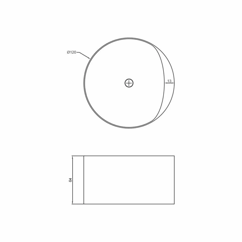 Rund frittstående design badkar tillverkat i Italien Cremona Viadurini