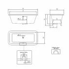 Vintage fristående badkar med fötter i gjutjärn - Nausica Viadurini