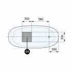 Frittstående badkar, Design Solid Surface Glossy / Matt - Veil Viadurini