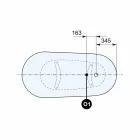 Frittstående badkar, viktoriansk design i fast yta - regn Viadurini