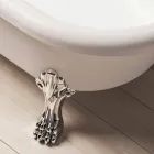 Design Frittstående Bad, Foder i Chrome Finish - Gratis Viadurini