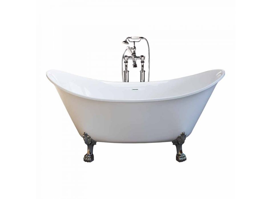 Bath vit fristående modern design 173x75cm Katie Viadurini