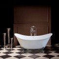 Bath vit fristående modern design 173x75cm Katie