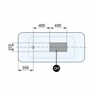 Fristående Modern Design Badrum Glansigt Vit eller Matt - Ansikte Viadurini