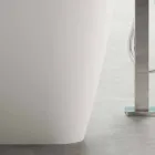 Fristående Modern Design Badrum Glansigt Vit eller Matt - Ansikte Viadurini