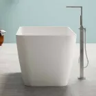 Fristående Modern Design Badrum Glansigt Vit eller Matt - Ansikte Viadurini