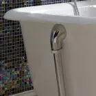 Vintage fristående designbadkar i vitt gjutjärn, tillverkat i Italien - Marwa Viadurini