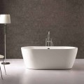 Bath design i vit akryl fristående Nicole 1775x805 mm