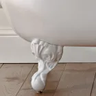 Fristående badkar i vintage gjutjärn gjord i Italien - Paulina Viadurini