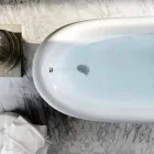 Fristående blåharts badkar i klassisk design, Fregona Viadurini