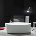 Fristående monoblock designbadkar producerat i Italien, Dongo