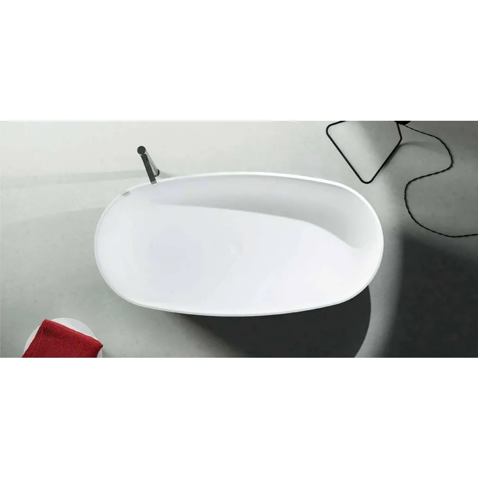 Design fristående bad gjord i Italien, Dongo Viadurini