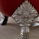 Vintage fristående badkar med gjutjärnsfötter, tillverkad i Italien - Naike Viadurini