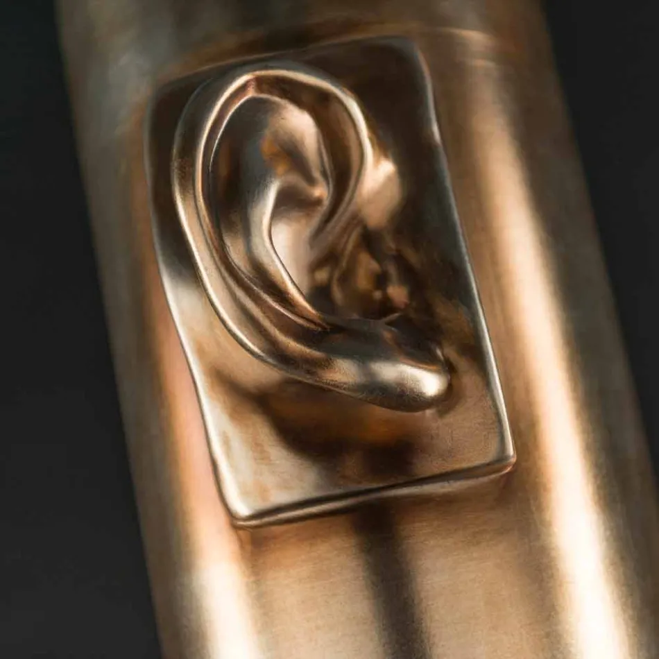 Hög hantverksvas i färgad keramik Tillverkad i Italien - Monte Viadurini