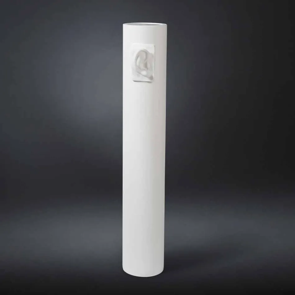 Hög hantverksvas i färgad keramik Tillverkad i Italien - Monte Viadurini