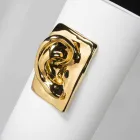 Hög hantverksvas i färgad keramik Tillverkad i Italien - Monte Viadurini