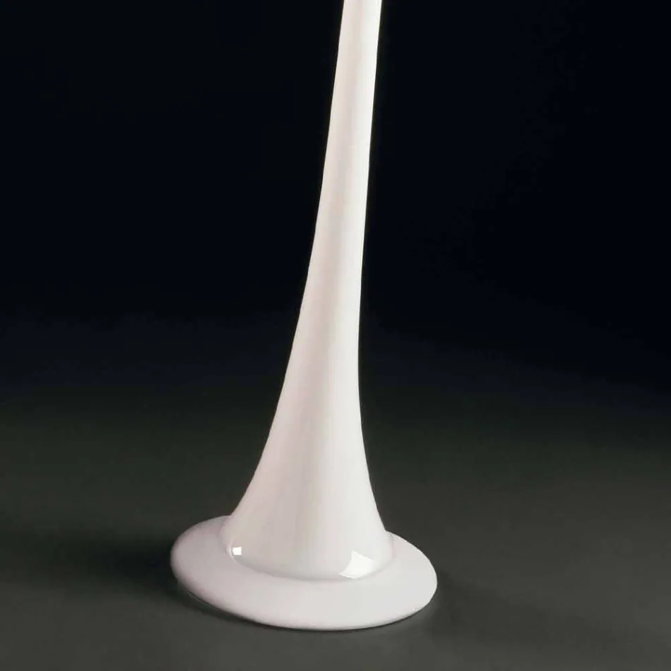 Hög inomhusvas i färgat glas Modern design tillverkad i Italien - Elviro Viadurini