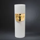 Hög dekorativ vas i färgad keramik handgjord i Italien - Monte Viadurini