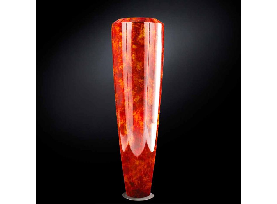Hög dekorativ vas för interiör i polyeten Tillverkad i Italien - Capuano Viadurini