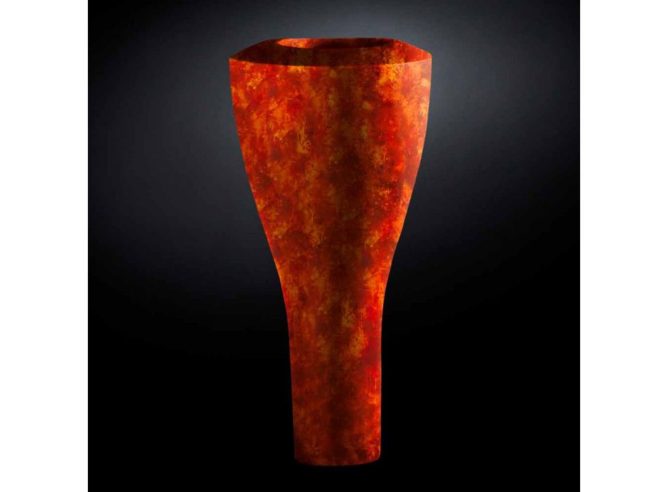 Högmodern vas av polyeten Tillverkad i Italien Hög kvalitet - Timodeo Viadurini