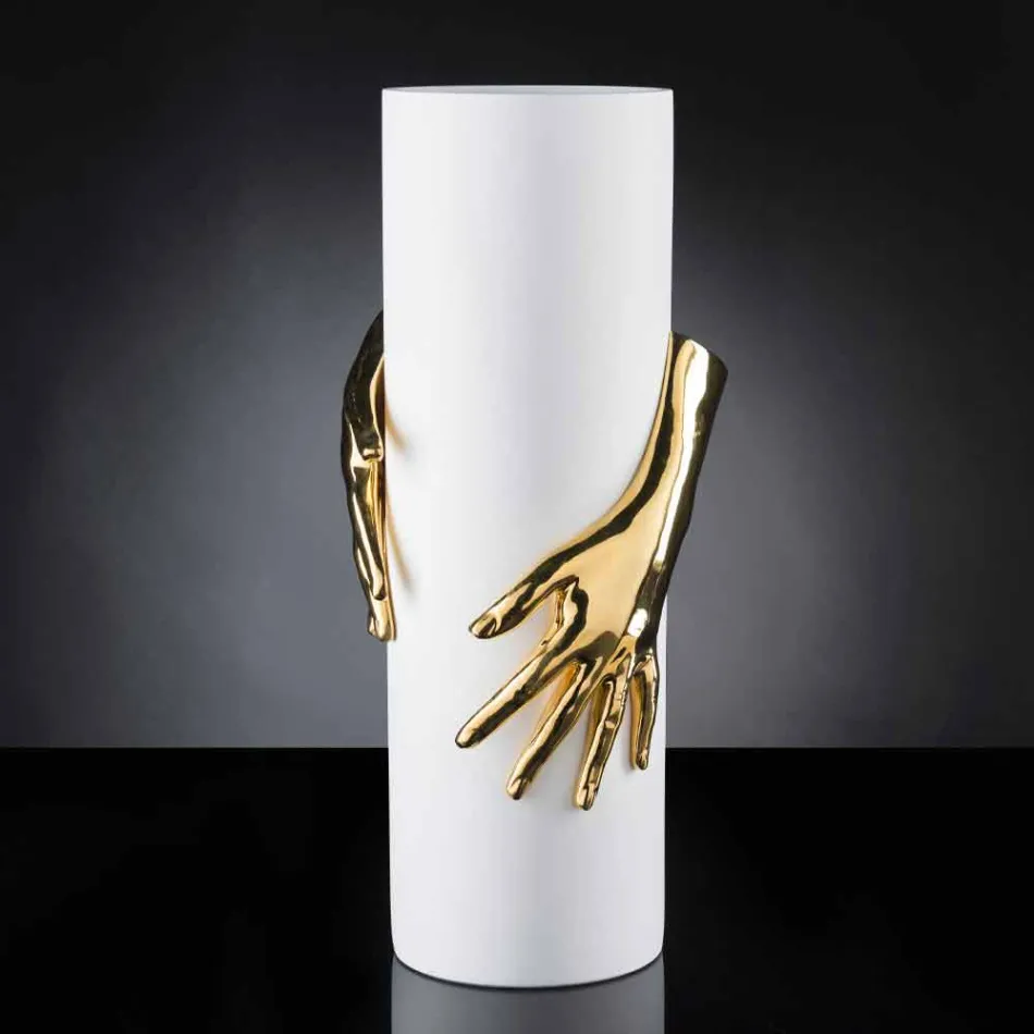 Hög inomhus keramisk vas handgjord i Italien - Monte Viadurini