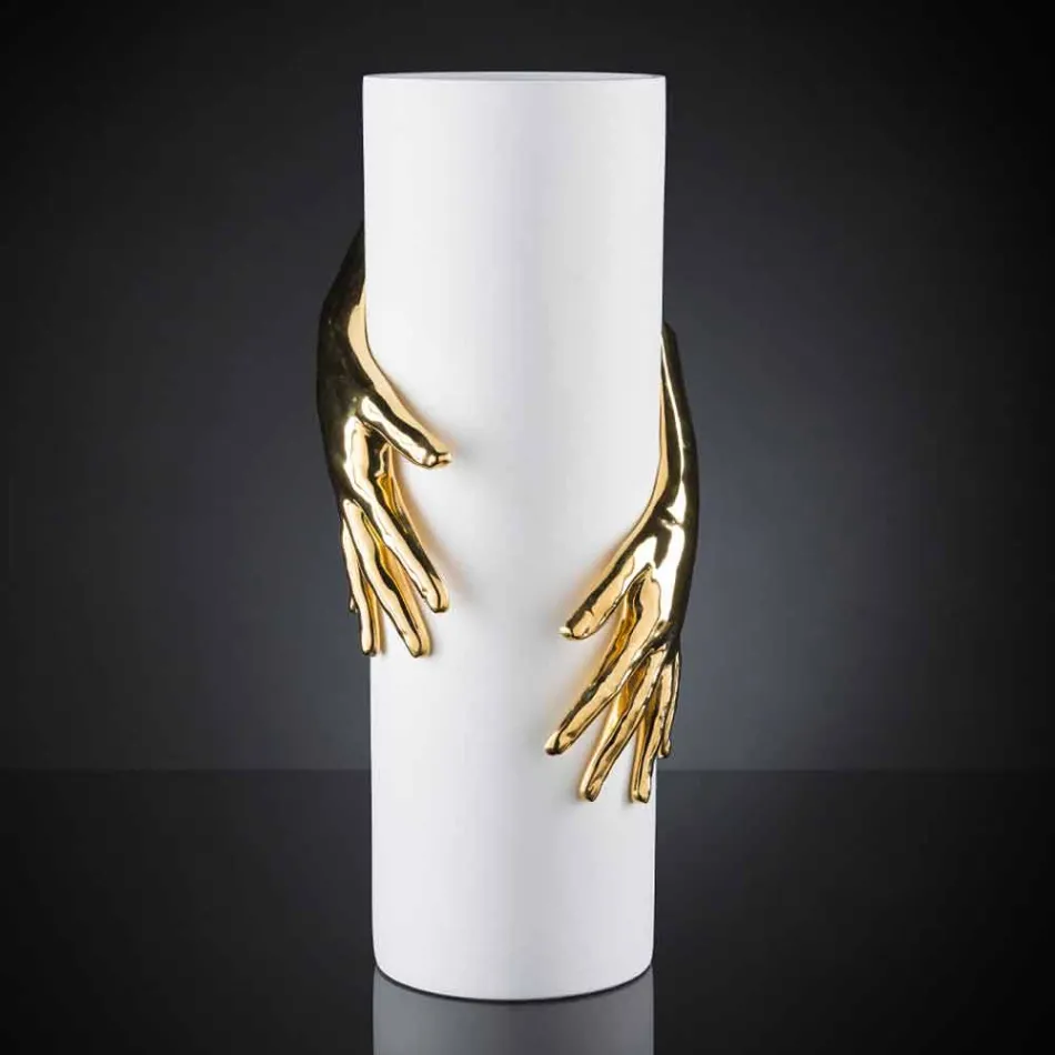 Hög inomhus keramisk vas handgjord i Italien - Monte Viadurini