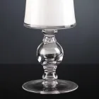 Hantverksvas i vitt blåst glas eller 24 k guld tillverkat i Italien - Canberra Viadurini