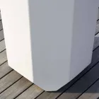 Vit vas inomhus eller utomhus i plast med 3 storlekar - Pärla av Myyour Viadurini