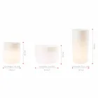 Vas med solbelysning eller LED-design för inomhus eller utomhus - Cilindrostar Viadurini