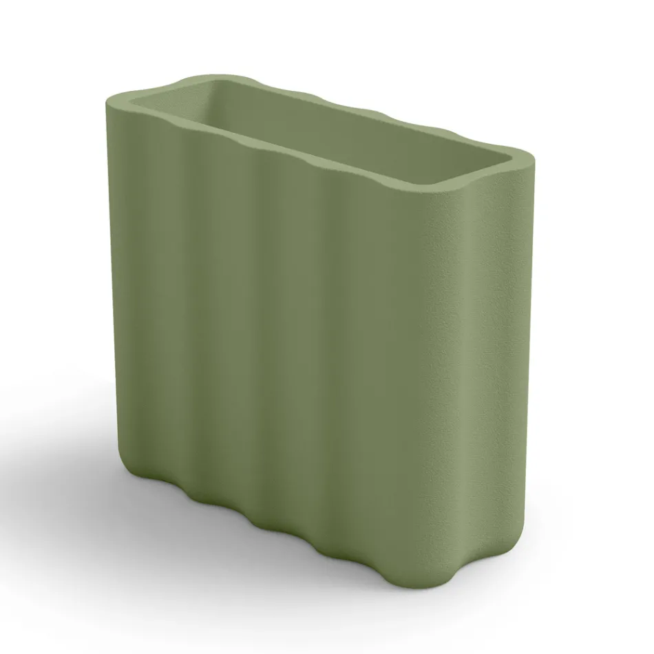 Utomhusvas i färgad polyeten 2 storlekar Tillverkad i Italien - Barbia Viadurini