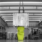 Mattfärgad polyetylen utomhusvas tillverkad i Italien - stolt Viadurini