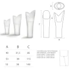 Lysande utomhusvas i vit polyeten Tillverkad i Italien - Galileo Viadurini