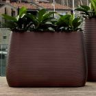 Vas inomhus eller utomhus, plastplanter 3 mått - Pandora av Myyour Viadurini