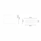 Vas inomhus eller utomhus, plastplanter 3 mått - Pandora av Myyour Viadurini