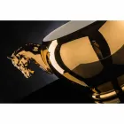 Inomhusvas i vit keramik eller 24k guld handgjord i Italien - Jacky Viadurini