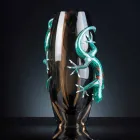 Vas med målat glas inomhus med Geckos handgjorda i Italien - Geco Viadurini