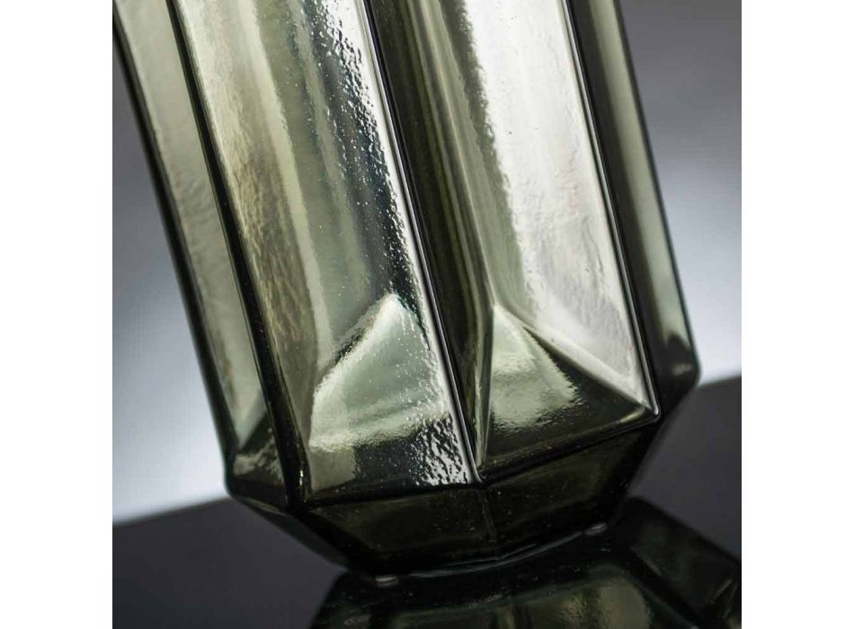 Inomhusvas i polerat glas som är handgjord i Italien - Flock Viadurini