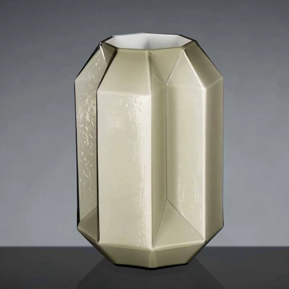 Inomhusvas i polerat glas som är handgjord i Italien - Flock Viadurini