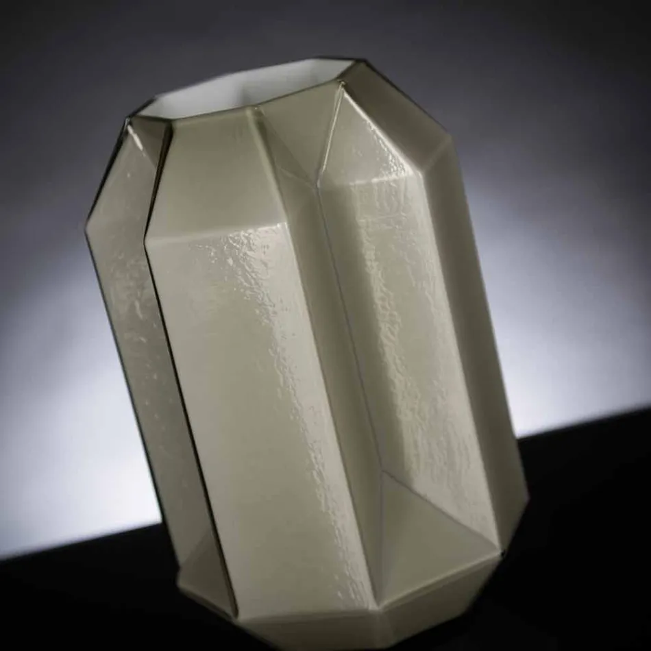 Inomhusvas i polerat glas som är handgjord i Italien - Flock Viadurini