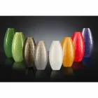 Inomhus vas i färgat Murano-blåst glas tillverkat i Italien - Asper Viadurini