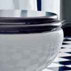 Golvvas klassisk design Tillbaka till väggen i Made in Italy Ceramic - Marwa Viadurini