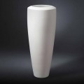 Hög dekorativ vit keramisk vas tillverkad i Italien - Jacky
