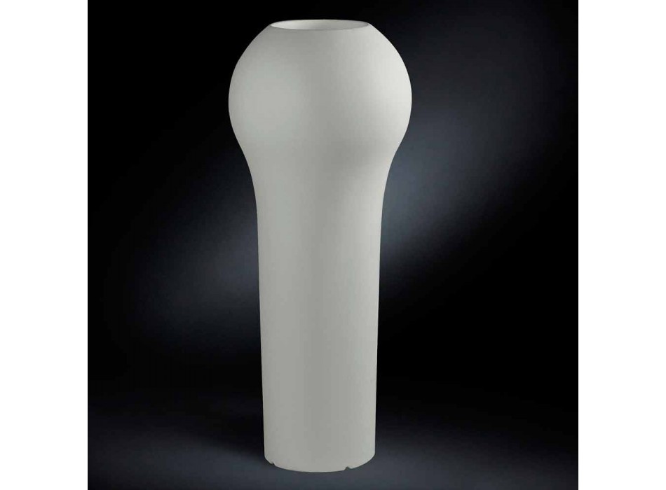 Hög dekorativ vas i polyeten Modern design tillverkad i Italien - Takagi Viadurini