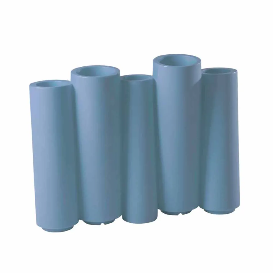 Dekorativ färgad vas Slide Bamboo modern design gjord i Italien Viadurini