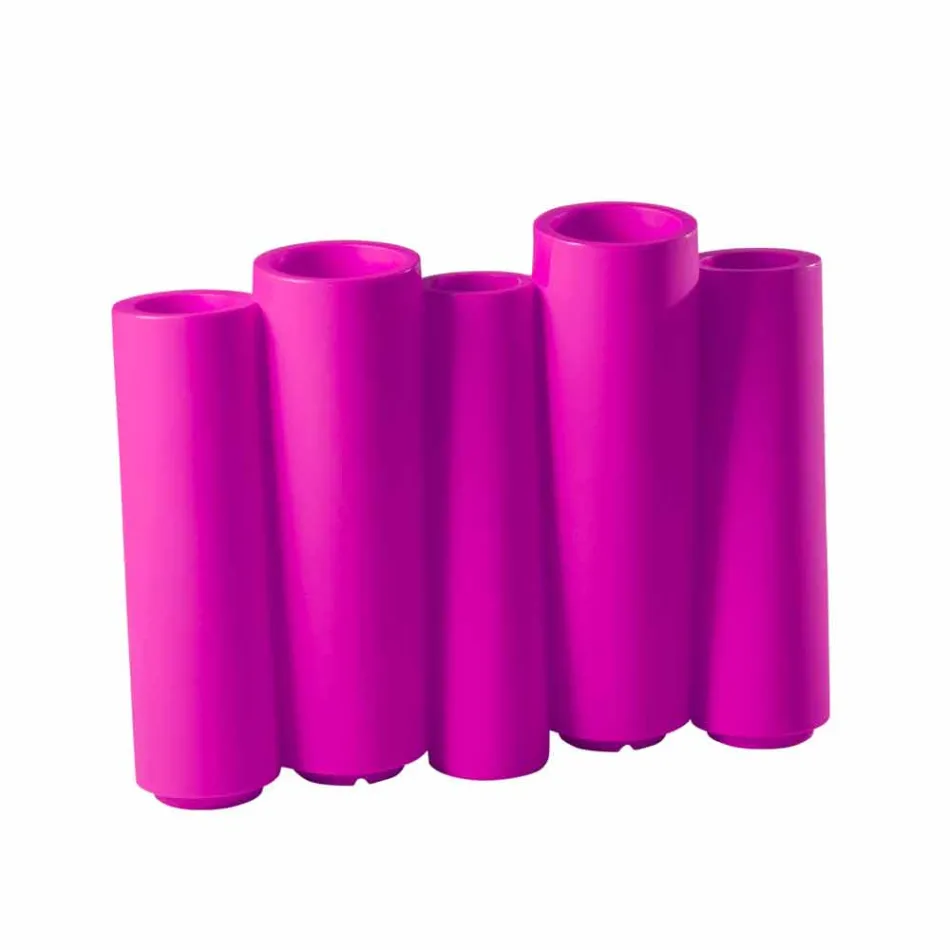 Dekorativ färgad vas Slide Bamboo modern design gjord i Italien Viadurini